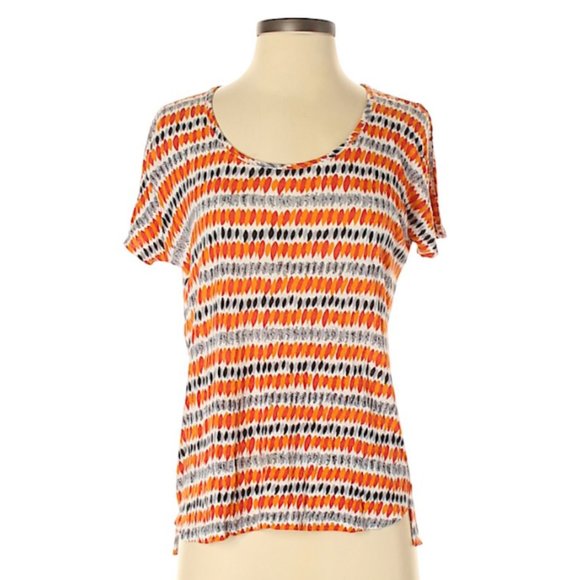 Madewell ~ Hi-Line linen printed tee - Picture 1 of 6